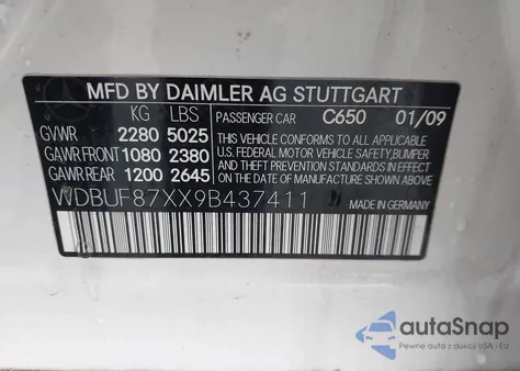 2009 Mercedes-Benz E 350 4Matic из США, поврежденный, VIN WDBUF87XX9B437411